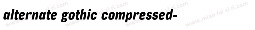 alternate gothic compressed字体转换